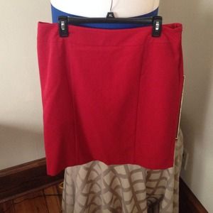 Classy Red Pencil Skirt