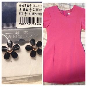 Dress and earrings bundle