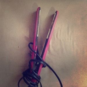Pink flat iron