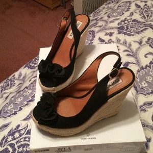Black Steve Madden Wedges