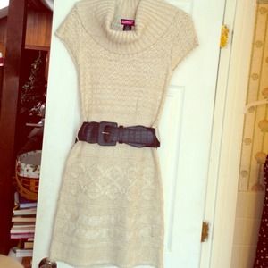 Tan Sweater Dress NWOT