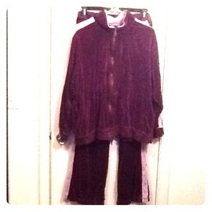 Purple/Lavender Cotton blend Track Suit