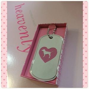 VS PINK DOG TAG ID NECKLACE!