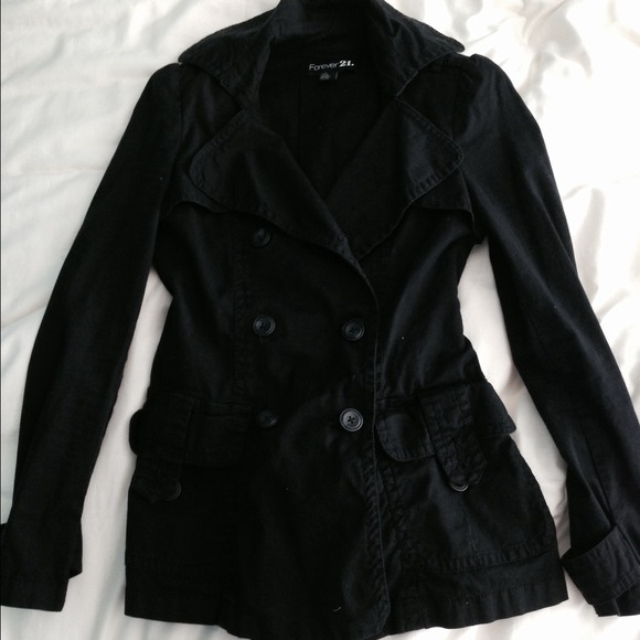 Black pea coat