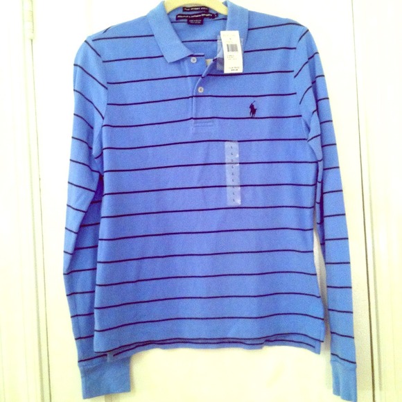 NWT Ralph Lauren Long Sleeved Polo, Size Large