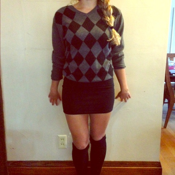 Old Navy Argyle Sweater