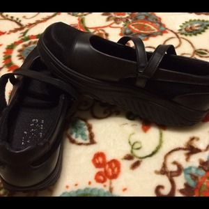 Skechers Shape Up Black Mary Jane Shoes