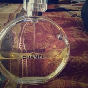 Women's Chanel chance toilette, 3.4oz half full