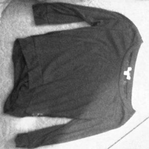 long sleeve lacy back sweater