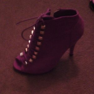 Booties purple size 6