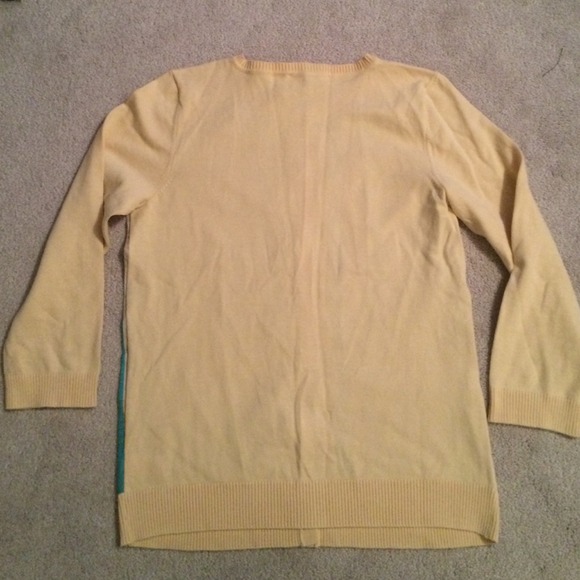 Liz Claiborne plaid front 3/4 sleeve cardigan NWOT - Picture 4 of 4