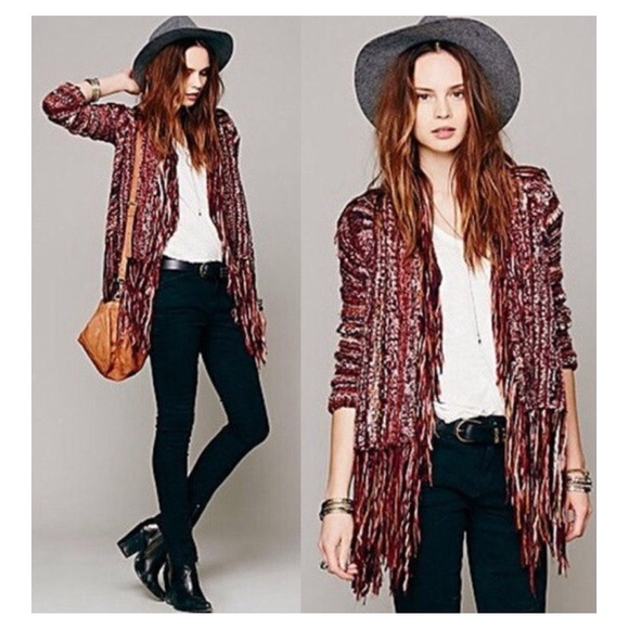 Free People Sweaters - Free People Fringe Cardigan