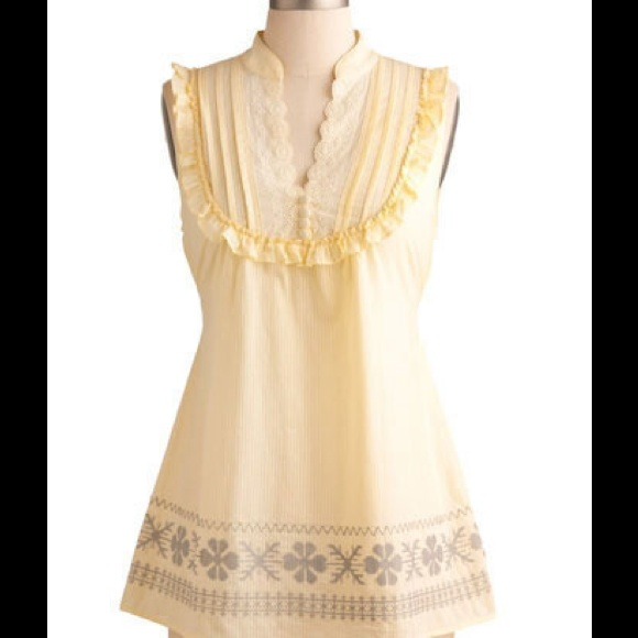 Modcloth Cross Stitch Sample Tunic