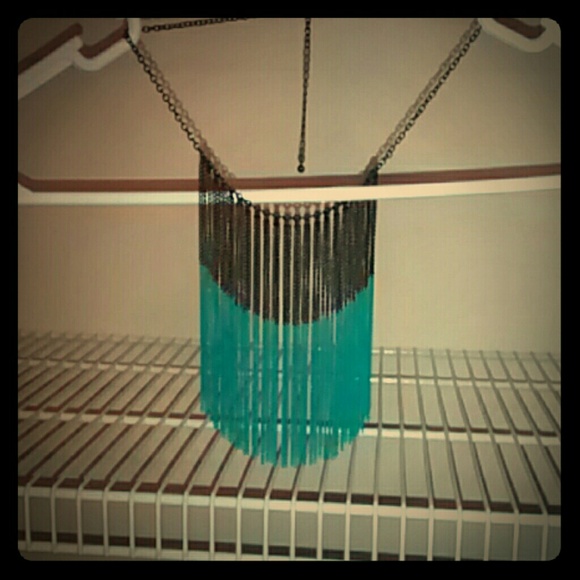 Teal & Black Necklace