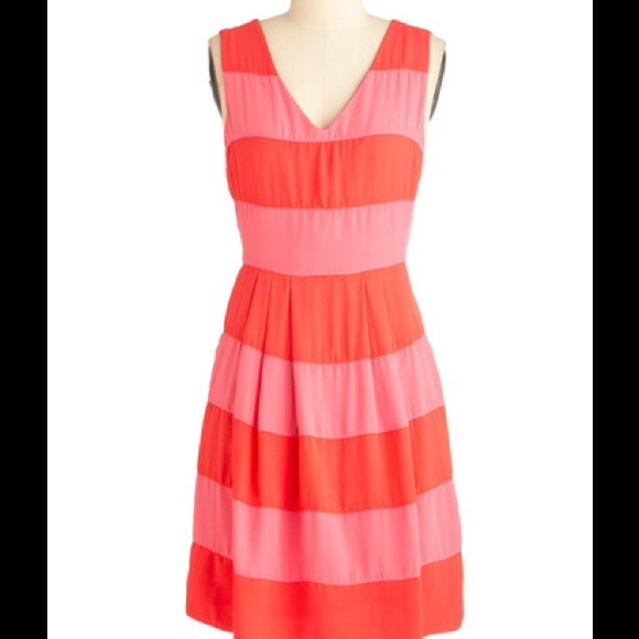 Modcloth Guava Pop Dress