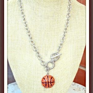 Basketball necklace