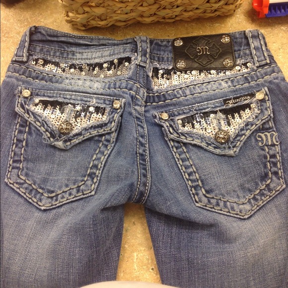 MISS ME SEQUIN SKINNY NWOT !!!!! SZ 24