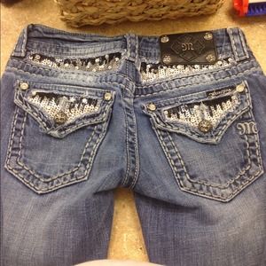 MISS ME SEQUIN SKINNY NWOT !!!!! SZ 24