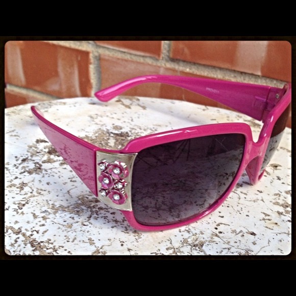 Dark pink sunglasses