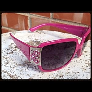 Dark pink sunglasses
