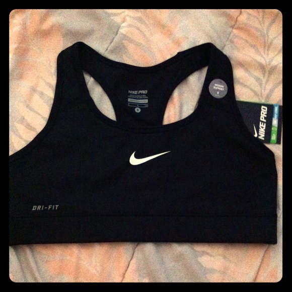NWT Nike Dri-fit Black Sports Bra