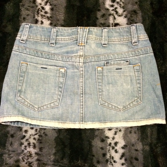 Blue Asphalt Ombré Jean Skirt - Picture 2 of 2