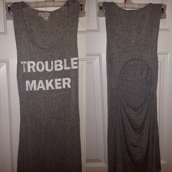 " Troublemaker" grey short dress