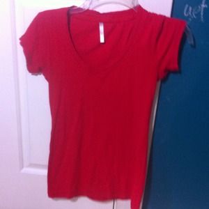 Red v neck