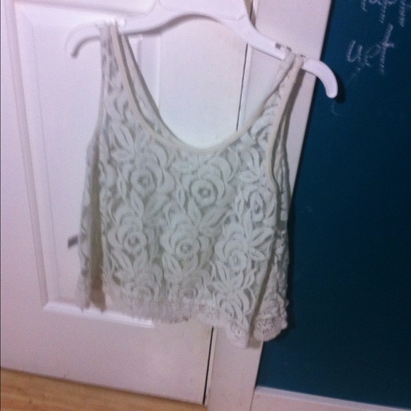 Beige lace top