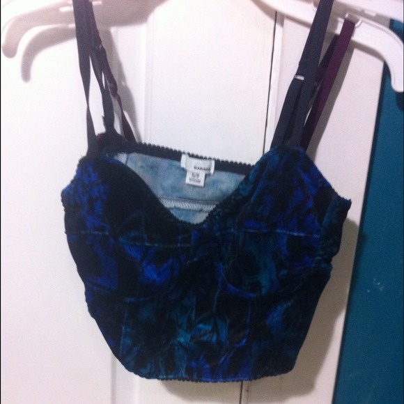 Velvet crop top