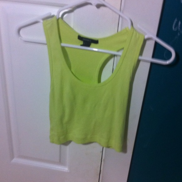 Green crop top