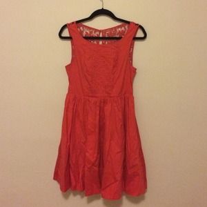 Anthropologie orange sundress