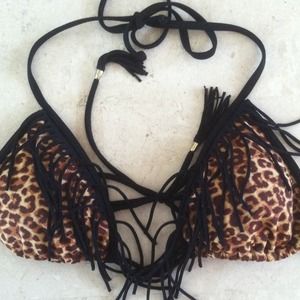 Cheetah bikini top