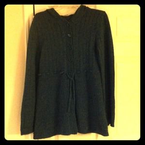 Motherhood Maternity hooded and button up sweater