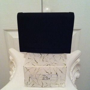 Black evening clutch