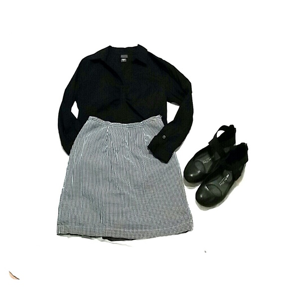 Black & White Skort