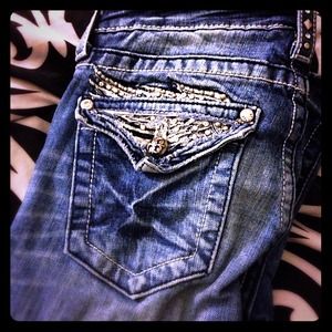 BUNDLED SOLDLike new Skinny light wash Miss Me