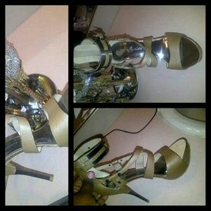 Marciano brown/taupe heels