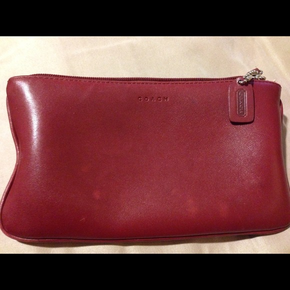 Classic red coach clutch