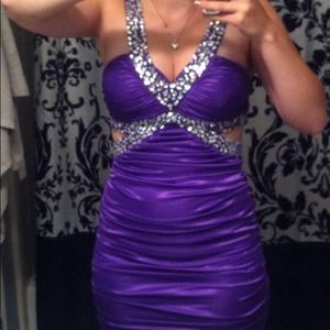Purple homecoming dress