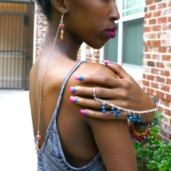 Major Drop Orange NajaNaja Earring s