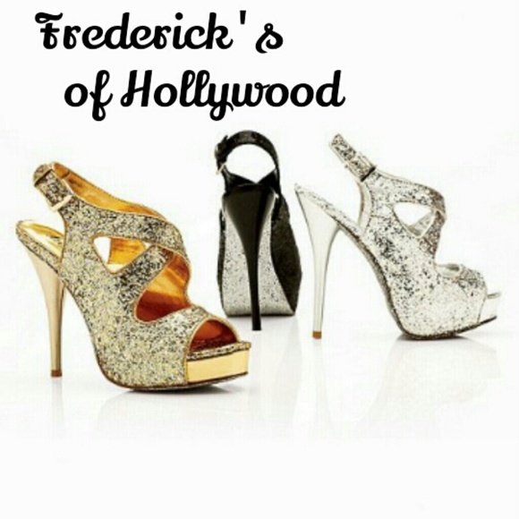 HP Fredericks of Hollywood Glitter Stiletto Prom - Picture 1 of 4