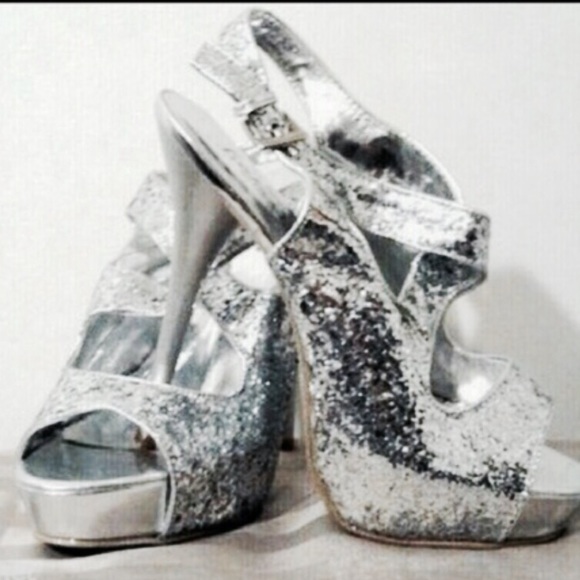 HP Fredericks of Hollywood Glitter Stiletto Prom - Picture 2 of 4