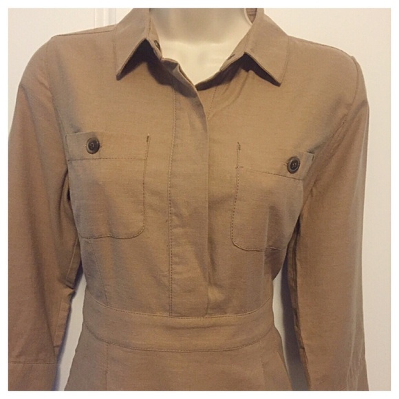 🚫SOLD🚫J. Crew Chino Cotton/Wool Dress 🎉HPX2 - Picture 2 of 4