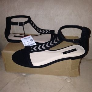 ZARA black sandals