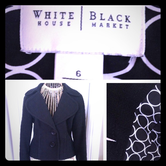 WHITE HOUSE BLACK MARKET 2 Button Jacket