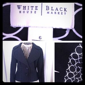 WHITE HOUSE BLACK MARKET 2 Button Jacket