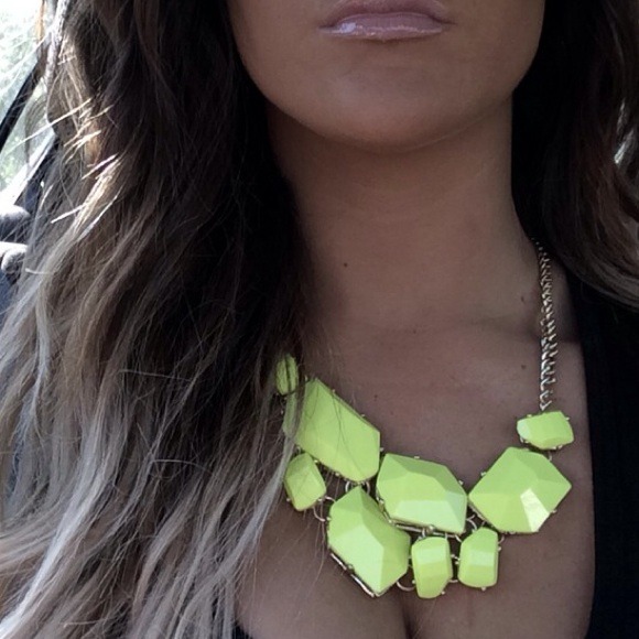Neon yellow Aldo Statement necklace