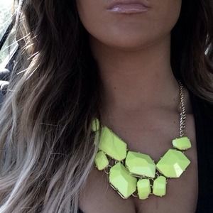 Neon yellow Aldo Statement necklace