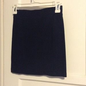 Navy blue pencil skirt